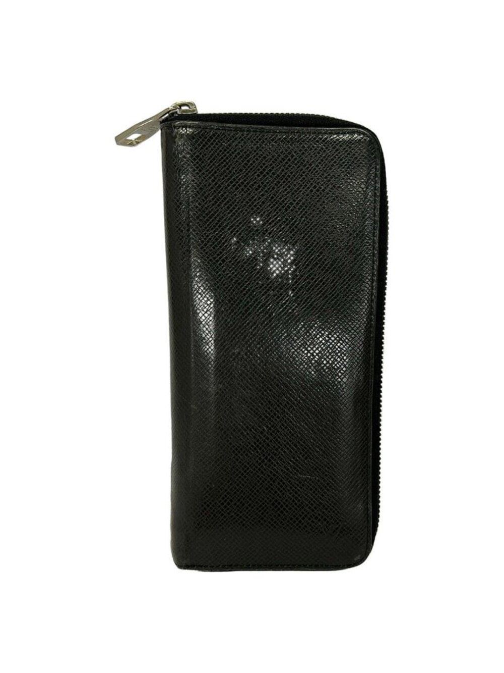 Louis Vuitton Wallet Taiga Zippy Vertical Noir Leather